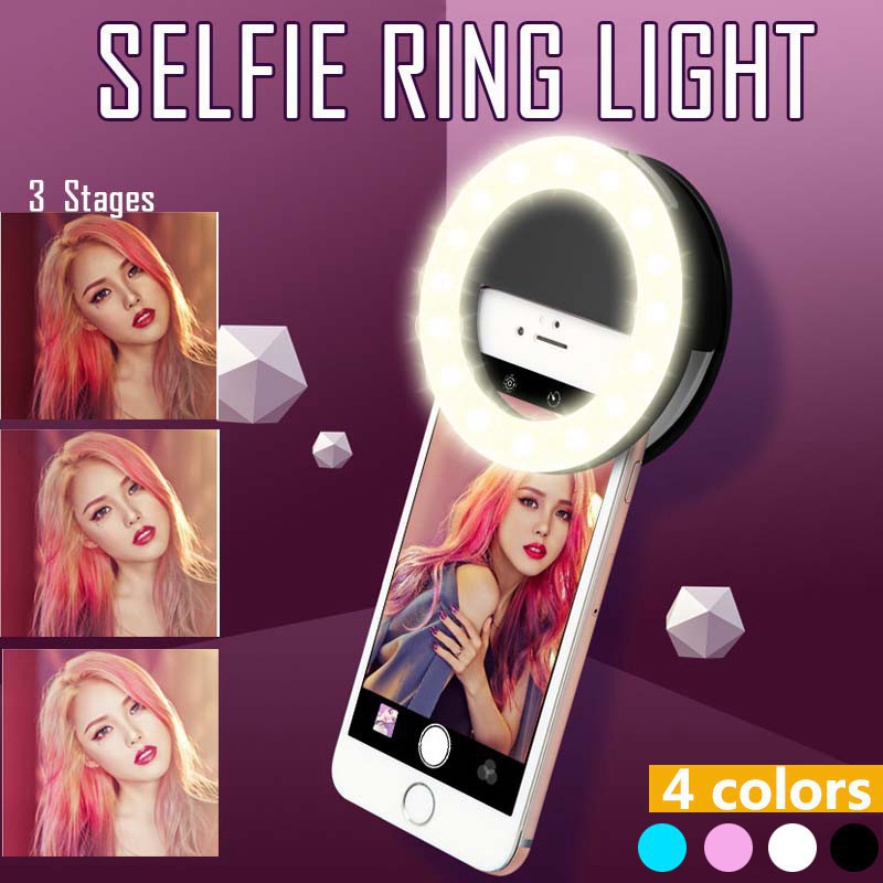 Photography Lighting Tool - LED Selfie Ring Light 3 modalità