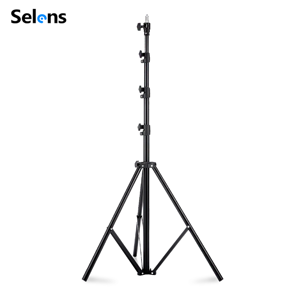 Photography Lighting With Flash - Selens Stativo con Cuscino d'Aria 2.2~3.95m