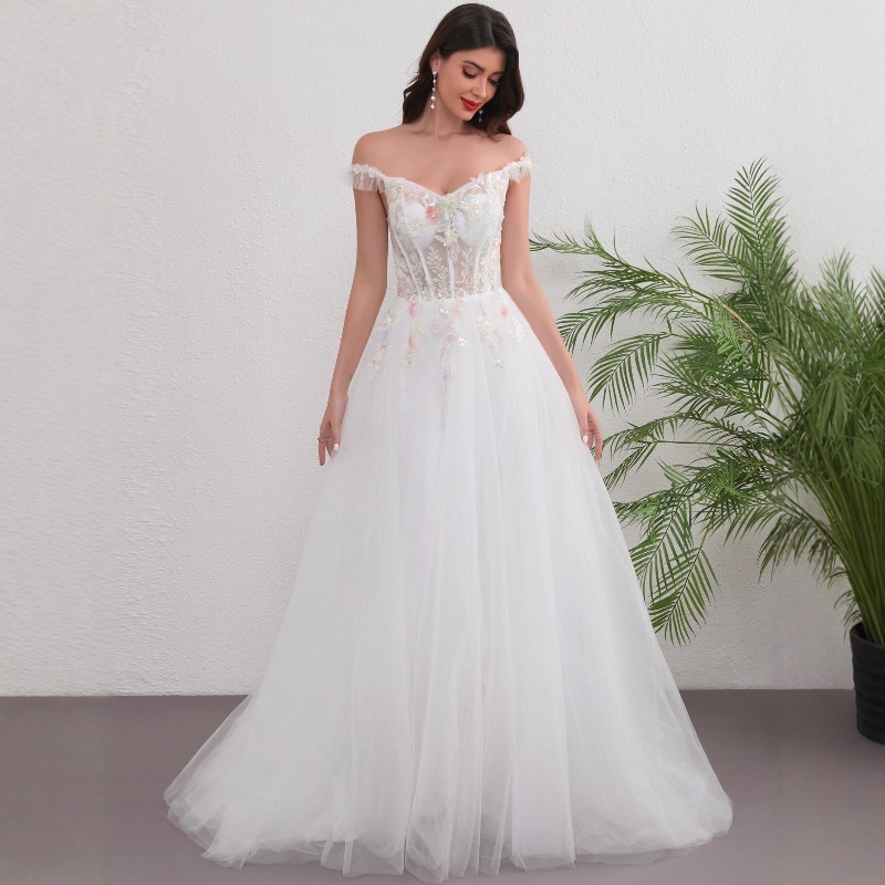 Photography Natural Lighting Basics - Abito da Sposa Leggero Monospalla con