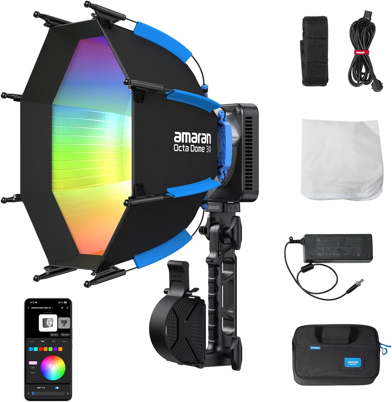 Photography Lighting Bag - Luce video LED RGB da 120W,