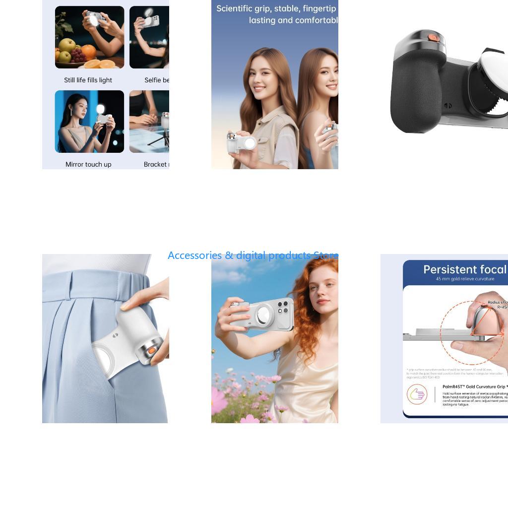 Photography Lighting Reference - 77JD Asta selfie con supporto magnetico