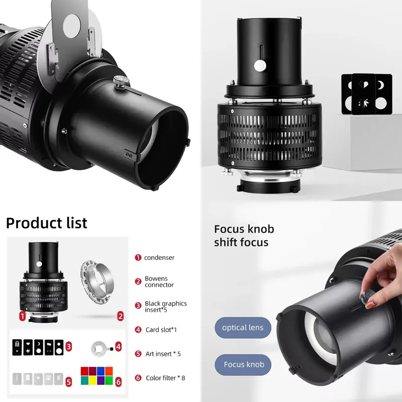 Photography Lighting Brands - Kit Conico Ottico per Illuminazione Fotografica