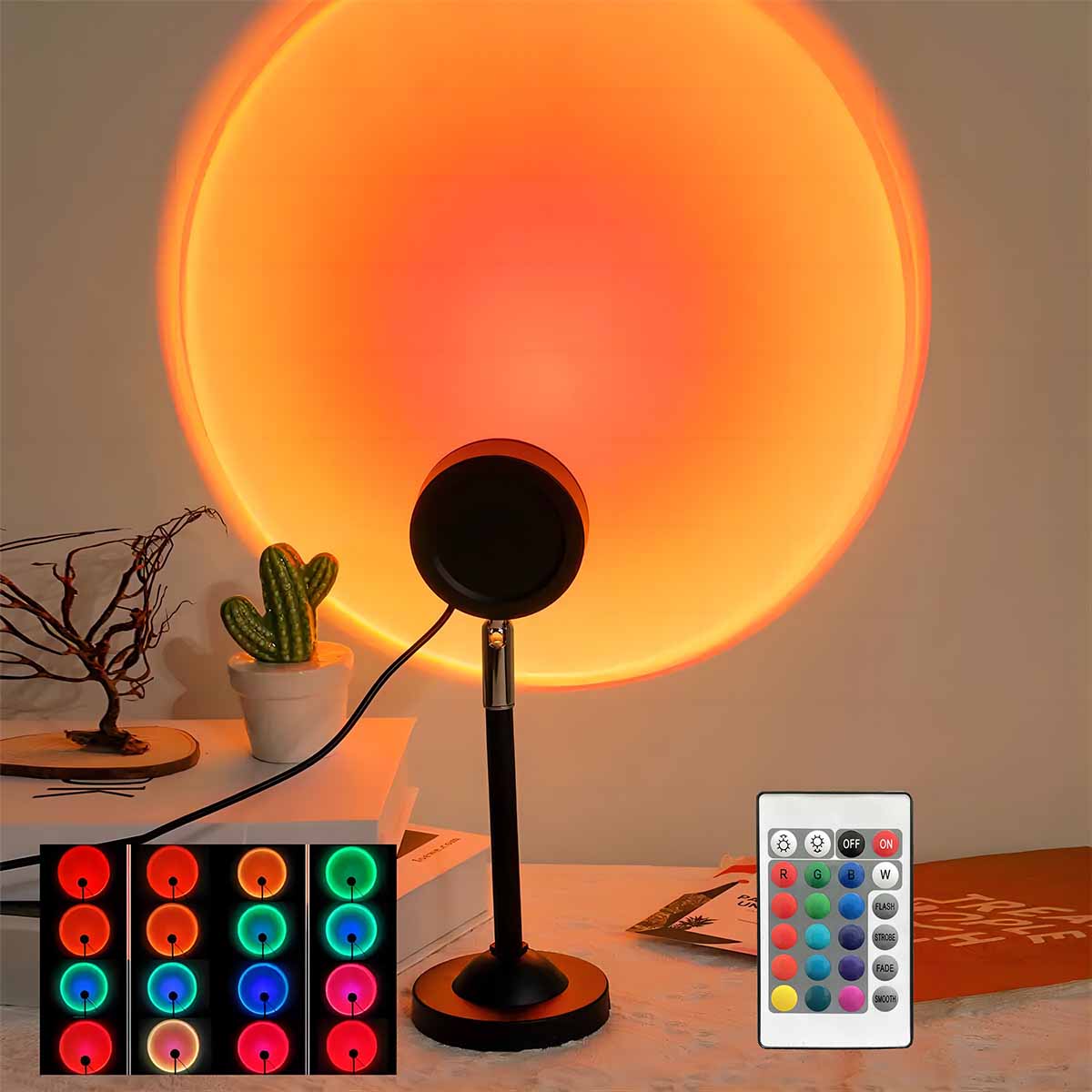 Photography Lighting Wall - Lampada di Proiezione Tramonto con Telecomando,