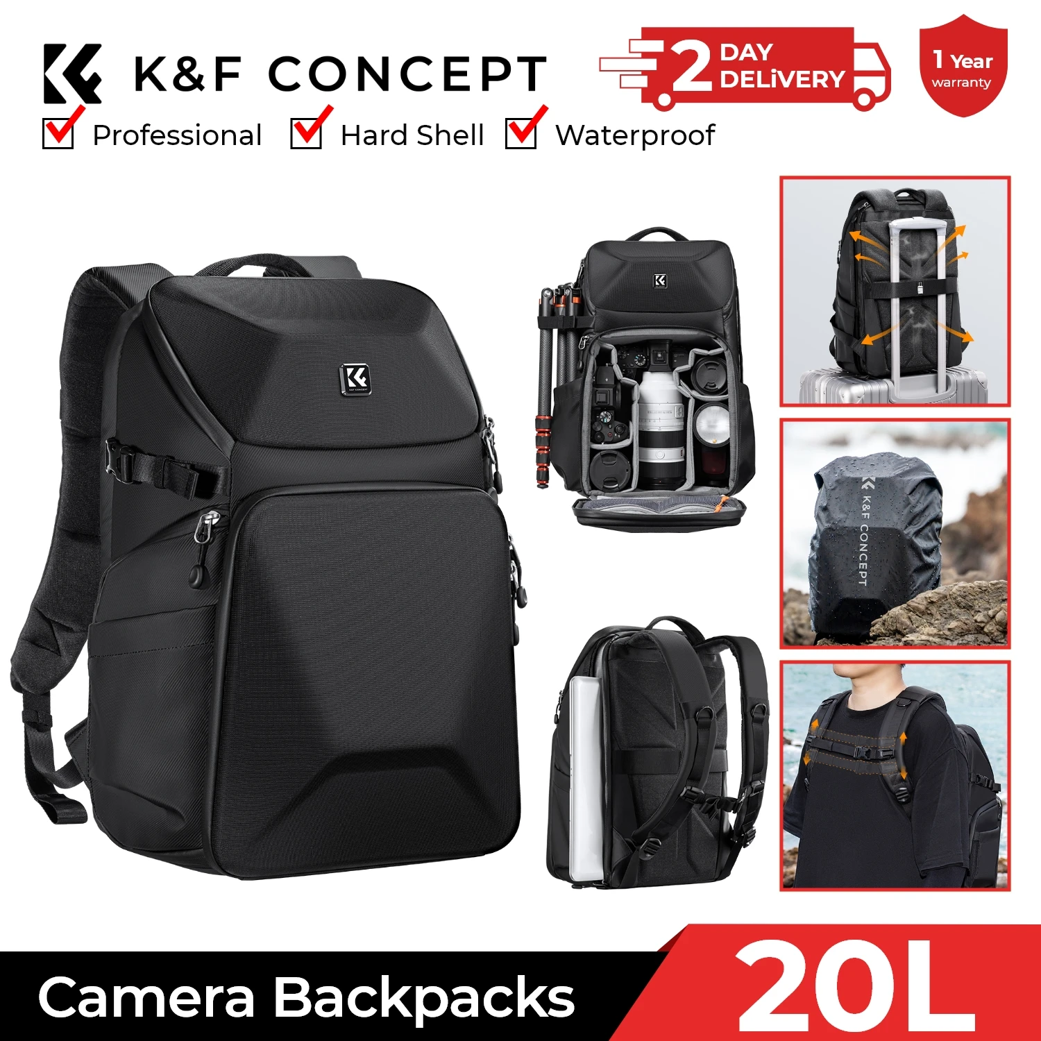 Zaino fotografico K&F CONCEPT  - Photography Lighting Bag recensione e prezzo