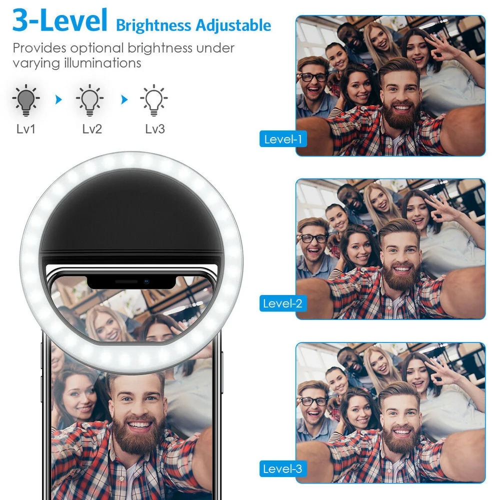 Luce ad anello per Selfie a LE - Photography Lighting Tool recensione e prezzo