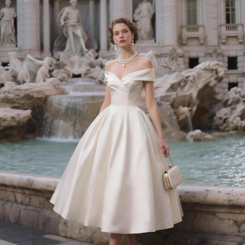 Abito da sposa bianco senza sp - Photography Lighting Style recensione e prezzo
